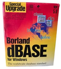 VINTAGE SEALED: 1994 Borland dbase for Windows 3.1 - Version 5.0  3.5