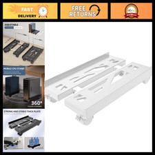 Adjustable Mobile CPU Holder Stand, Ventilated Computer Tower Stand for Desks picture