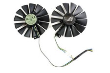 Pair Fans Cooler Fan For Asus Strix RX 470 480 570 580 GTX 1050 T129215SM 95mm picture