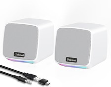 Computer Speakers for Desktop PC, USB Powered 3.5mm Aux Speaker for PC, Laptop picture
