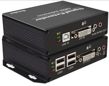 LornCeng 4K DVI Over Fiber KVM Extender - 20km EMI-Resistant Optical... picture