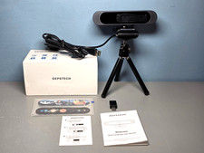 Depstech 4K AF UHD Webcam -Dual Microphone Plug & Play USB Tripod 360° Rotation picture