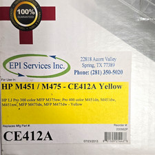 EPI Services Inc Yellow Laser Premium Replacement Toner CE412A for HP M451 M475 picture