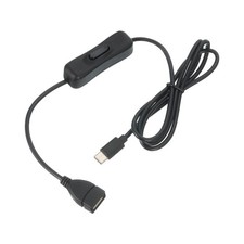 3.28ft USB Extension Cable Type C to USB Female 66W Data Power Cord Black 1pcs picture