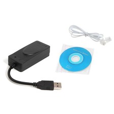 Dual RJ11 Port USB 56K External Dial Up Voice Fax Data Modem Adapter Win 7/8/10 picture