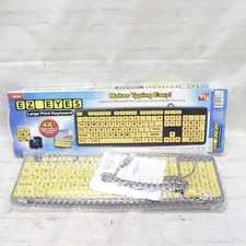 All Star EZ Eyes Keyboard Large Print Wired Model EE011106 picture