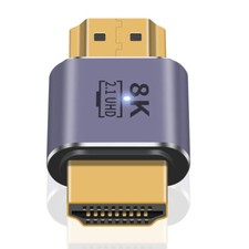 HDMI 2.1 Male to Male Adapter 8K 4K 48Gbps UHD Connector Extender with LED Light picture