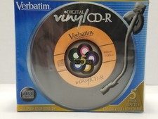 Verbatim Digital Vinyl CD-R 5 Pack Colors 70MB 80 Min NOS New Old Stock picture