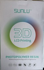 Sunlu LCD 3D Printer Photopolymer Resin 2000G Standard Black New picture
