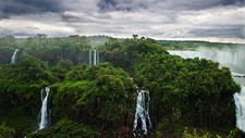 Landscape nature waterfall forest Custom Gaming Mat Desk picture