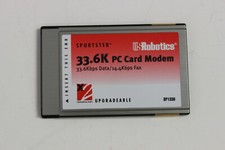 US ROBOTICS SP1336 SPORTSTER 33.6K PC CARD MODEM 33.6KBPS DATA/14.4KBPS FAX picture