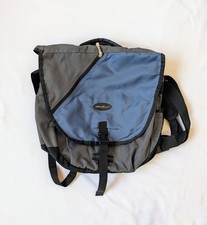 Eddie Bauer Convertible Backpack Messenger Laptop Bag Gray Blue Travel Commuter picture