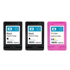 3p compatible for HP 662XL Black color Ink Cartridge for Deskjet 1015 1515 2545 picture