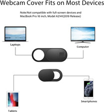 Laptop Camera Cover Slide, 12 Pack Webcam Cover, Phone Camera Cover, Ultra-Th... picture