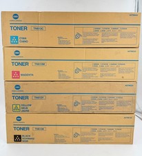 Brand New - Set of 4 Konica Minolta - Black Yellow Magenta Cyan - Toners picture