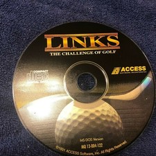 LINKS Vintage 1991 PC Gold Computer Game cd-rom for MS-DOS Access Rare picture