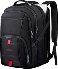 ANTERK Extra Large Travel Laptop Backpack, 17.3 Inch Carry on 17 inch, Black picture