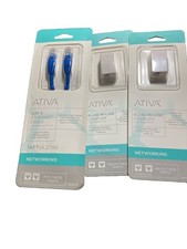 ATIVA 14ft CAT 6 Ethernet Cable RJ45 and 2 In-Line Couplers / Cable Extenders picture
