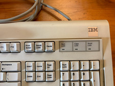 IBM RT PC Model M Clicky Keyboard & Mouse Bundle - Damaged/Incomplete - 6150/615 picture