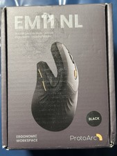 ProtoArc EM11 NL Wireless Ergonomic Vertical Mouse, Rechargeable, Black picture