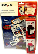 Lexmark 70/80 Ink Cartridges Avery Design Pro Software SE 4.0 Card / Labels Pack picture