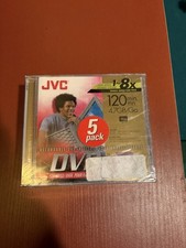 JVC DVD+R 120min 4.7GB Recordable DVD Disc with Case Set of 5 New Sealed picture