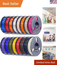 SUNLU PLA+ Filament 1.75mm, 16 Pack 250g Spools, Upgraded Formula picture