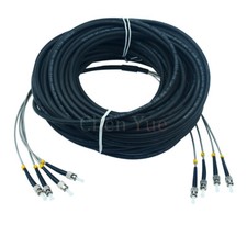 10M 4 Cores Field Outdoor Fiber Cable ST-ST 4 Strand 9/125 SM Fiber Patch Cord picture