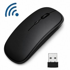 Ergonomic Wireless Mouse Rechargeable Silent Click 1600 DPI for PC Laptop Tablet picture