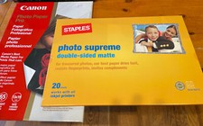 Staples Photo Supreme Double-Sided Matte Paper 13x19 Inkjet Printer 564123 11691 picture