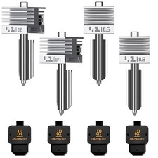 4Pack Hardened Steel Hotend Kit for Bambu Lab A1 A1 Mini 0.2 0.4 0.6 0.8mm Nozzl picture