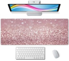 Gaming Mouse Pad Large, Keyboard Mouse Mat Desk Pad, Non-Slip Rubber Base wit... picture