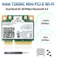 Wireless-AC 7260HMW Mini PCIE Card Dual Band Bluetooth WiFi Card Laptop Adapter picture