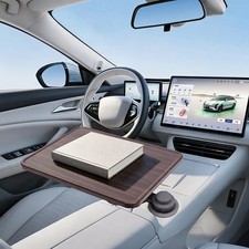 Cup Holder Mounted Car Tray Table 360° Rotatable Vehicle Food Laptop Car Desk picture