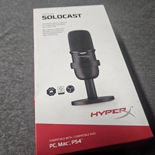 HyperX Solocast Gaming Microphone with USB Condenser Black PC MAC PS4 PS5 XBOX picture