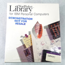 WordPerfect Library Works for IBM Personal Computers 2.0 - 1988 - SEALED picture
