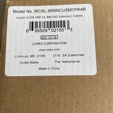 Lorex 100ft  Extension Cables 4 pack (four 100foot cables) MCBL-60BNCU5M1PK4B picture