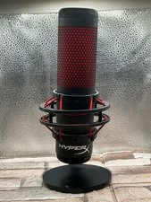 HyperX QuadCast USB Condenser Microphone Black Red Compatible: PC And Console  picture
