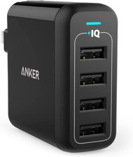 Anker Japan 40W 4Port USB Charger Power Adapter Charg iPhone/iPad/Andoroid Black picture