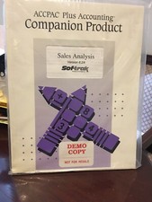 $995 Accpac Plus Accounting Sales Analysis Opened & Never Used. picture