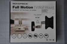 NEW MONOPRICE FULL MOTION TV WALL MOUNT FOR MOST 23