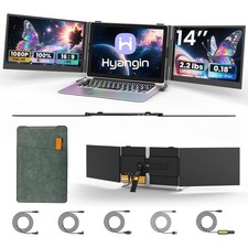 60% NEW Hyangin S8 Pro Triple Monitor Portable Laptop Screen Extender Ultra Slim picture