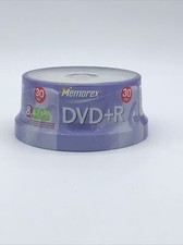 Memorex Recordable DVD+R 8x 4.7GB 120min. - 30 Pack Spindle Sealed picture