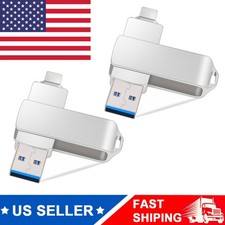 2pcs 2TB 3-in-1 OTG Flash Drive, USB3.0 Lightning Type-C for iPhone & Android picture