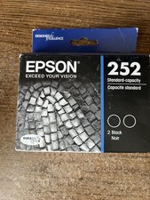 Epson 252 Standard-Capacity 2 Black Ink Cartridges Expired 10/2020 (SH2) picture