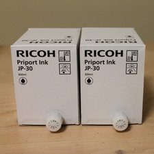 Genuine Ricoh JP-30 / 817113 Duplicator Black Ink Cartridge, Pack of 2 picture
