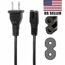 Lot 5ft 18AWG AC Power Cord for PS5 PS4 Samsung TV Printer 2-Prong C7 Figure 8 picture