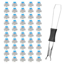 45 PCS Mechanical Keyboard Switches 3 Pin Blue Clicky Switches Dustproof picture