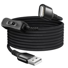 Itramax USB On Off Switch Cable,USB Extension Cable Support 10FT/3M, Black  picture