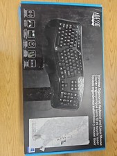 Adesso Tru-Form Media WKB-1500GB Wireless Ergonomic Keyboard Mouse Wireless USB picture